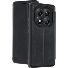 Renas Store Xiaomi Redmi Note 14 Pro 5g Kılıf Flip Cover - Siyah