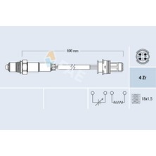 FAE Dpmix-Hb Oksijen Sensoru Kat. Sonrasi Bmw N45 N46 E87 E90 E91 E83 E85