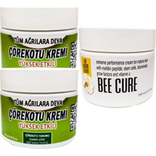 Kap Kaç Çörek Otu Kremi 2 Adet 100 ml Teskin Kremi + Bee Cure Krem 150 ml Teskin Kremi
