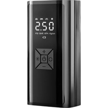 Astraltech Kablosuz Lastik Şişirme Kompresörü Dijital Ekranlı Powerbank Özellikli Hava Pompası