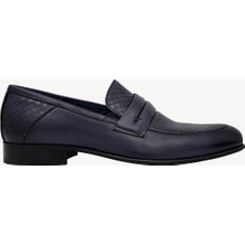 Ysf Erkek Lacivert Klasik Loafer Ayakkabı