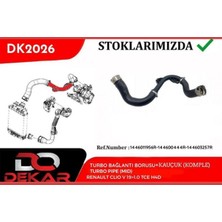 DEKAR Dpmix-Hb Turbo Bağlanti Borusu Kauçuk Komple Clio V 19- 1.0 Tce H4D
