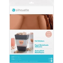 Silhouette Yazdırılabilir Pembe Altın Yapışkanlı Etiketlik Malzeme (8 Adet)