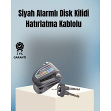 Valor Motosiklet ve Bisiklet Için 6mm Pinli Alarmlı Disk Kilidi
