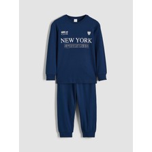 Lc Waikiki Yeni Sezon New York Baskılı Erkek Çocuk Pijama Takımı