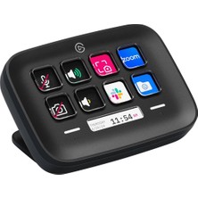 Elgato Stream Deck Neo (Siyah) - 8 Özelleştirilebilir Tuş, 2 Dokunmatik Nokta, Görevler ve Iş Akışla