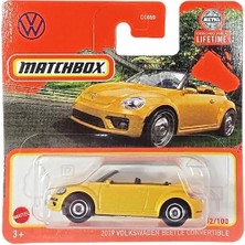 Hot Wheels Matchbox I 2019 Volkswagen Beetle Convertible - Sarı (1/64) HVP05 | +3 Yaş
