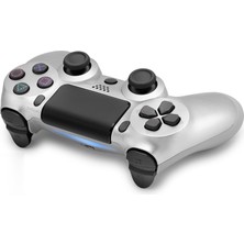 Renas Store Ps4 Uyumlu Kablosuz Gamepad Oyun Kolu - Silver ND400H