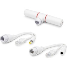 Renas Store Poe Combiner Mux 2 In 1 RJ45 Veri + Güç Birleştirici Adaptör - Beyaz HDX5550