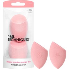 Nacario Real Techniques Mucize Toz Sünger, Mikrofiber Teknolojisi Tozlar, Güzellik Süngeri, Makyaj Blender, Karışımlar ve Setler Makyaj, Pembe, 2 Sayılı