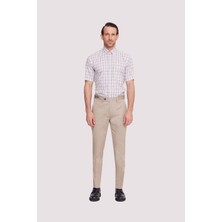 Ysf Erkek Bej Kanvas Spor Regular Fit Pantolon