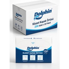 Dolphin Klozet Kapak Örtüsü 1 Koli 12 Li Paket 250 Adet