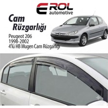 Erol Otomotiv Peugeot 206 (1998-2002) 4'lü Hb Mugen Cam Rüzgarlığı