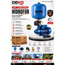 Deko Turkey 24 Lt Tanklı Otomatik Hidrofor | 0.5 Hp Bakır Sargılı Su Motoru | 2 Kat 2daire Basınç Artırıcı Pompa