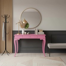 Roys Ahşap 100 cm Masif Rustik Pembe Dresuar