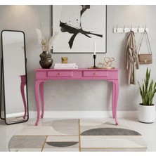Roys Ahşap 100 cm Masif Lükens Pembe Dresuar