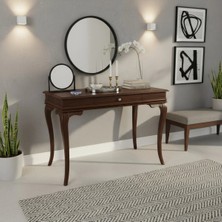 Roys Ahşap 100 cm Masif Rustik Koyu Ceviz Dresuar