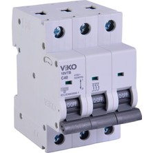 Mey İthalat Viko 10VTB-3C40 Otomatik Sigorta 10KA C Tipi 3 Kutup 40A