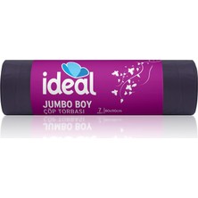 Mey İthalat Ideal Jumbo Boy Çöp Poşeti 7'li 80X110 Cm, Sızdırmaz Yırtılmaz Jumbo Boy Çöp Torbası, Geri Dönüştürülebilir Atık Torbası, Restoran Kafe Ofis Işyeri Ev Mutfak Için Güçlü Dayanıklı Çöp Poşeti