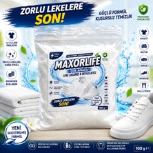 Maxorlife Çok Amaçlı Leke Çıkarıcı & Beyazlatıcı 100 gr - Güçlü Formül Çamaşır, Koltuk, Halı, Ayakkabı Temizleyici