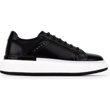 Tamer Tanca Erkek Hakiki Deri Siyah Sneakers & Spor Ayakkabı 1203 277 Erk Ayk SK26-27 Sıyah Dr