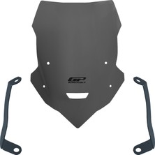GP Kompozit Yamaha MT-25 2020-2026 Uyumlu Kısa Tur Camı Gri - 40 cm