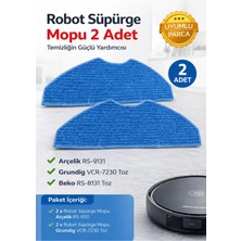 Öz Beyaz Eşya Arçelik RS-9131 Robot Süpürge Yedek  Mop (2ADET)
