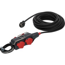 Mey İthalat Brennenstuhl Profesyonel Powerblock Serisi IP54 Lisanslı Asma Aparatlı 4 Soketli 15 Metre Kablolu Seyyar Uzatma Priz H07RN-F 3g1.5