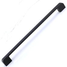 Mey İthalat 10 Adet Radus 256 mm - 25.6 cm Siyah Metal Mobilya Çekmece Mutfak Dolabı Dolap Kulpları Kulbu Kulpu