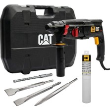 Mey İthalat Cat DX2140.1 800WATT 3.0j 26MM Sds-Plus Profesyonel Kırıcı/delici + 1 Ad Delici 3 Ad Kırıcı Uç