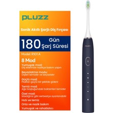 Mey İthalat Pluzz Smart Sonic Elektrikli Şarjlı Diş Fırçası 180 Gün Şarj Süresi (Lacivert)