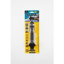 Mey İthalat Kupa 5 Başlıklı Silikon Çekme ve Kazıma Aparatı, Paslanmaz Metal Raspalı Derz Mastik Temizleyici ve Şekillendirme Seti (3r, 6r, 10R, 13R, 17R) - Mutfak, Banyo, Pencere Uyumlu