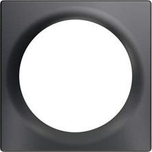 Mey İthalat Fıbaro Walli Single Cover Plate/walli Cihazlar Için Yüksek Kaliteli Tek Kapak Plakası, Antrasit, FG-WX-PP-0001-8