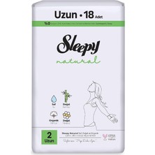 Mey İthalat Sleepy Natural Ultra Hassas Hijyenik Ped Uzun 18 Adet