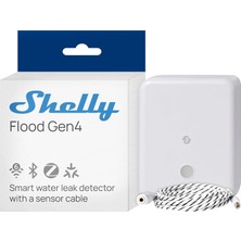 Mey İthalat Shelly Flood Gen4 Akıllı Mat Su Sensörü, Sızıntı Sensörü Kablolu, IP44, Sel ve Yağmur Algılama, Ayarlanabilir Alarm Seviyeleri, Kaçak Algılama, Zamanlayıcı, Alexa, Google Home ve Zigbee