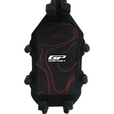Gp Kompozit TTR06 Universal Gidon Bağlantılı Titreşim Modüllü Telefon Tutucu Siyah-Kırmızı