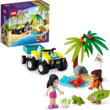 Mey İthalat LEGO 41697 Arkadaş Kaplumbağa Koruma Aracı, Deniz Hayvan Kurtarma Oyuncak 6 Yaşındaki Çocuklar Için, Plaj Atv Arabası Römork Bina Seti, Yaz Serisi