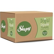 Mey İthalat Sleepy Doğal Organik Pamuklu Temizlik Havlusu 24X50