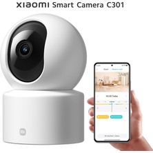 Mey İthalat Xiaomi Smart Camera C301 2k 360 Derece Gece Görüşlü Ip Wi-Fi Güvenlik Kamerası (Xiaomi Türkiye Garantili)