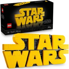 Mey İthalat LEGO Star Wars Parçalarla Yapılan Star Wars Logosu 75407 - Yetişkin Kadınlar ve Erkekler Için Inşa Edilebilen Dekoratif Yaratıcı Model Yapım Seti, Doğum Günü Veya Özel Gün Hediyesi Fikri (700 Parça)