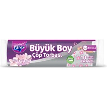 Mey İthalat Parex Kokulu Büzgülü Büyük Boy Çöp Poşeti 10LU