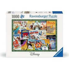 Mey İthalat Ravensburger, 1000P Puzzle Disney Vintage Poster, Yetişkin Puzzle