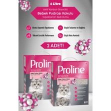 Proline Bebek Pudrası Kokulu Kedi Kumu 2X6LT.