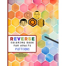 Mey İthalat Independently Published Reverse Coloring Book Patterns: 35 Unique Watercolor Patterns With Muted Colors For You To Add The Lines | Ideal For Meditation And Adhd Relief (Reverse Coloring Books)
