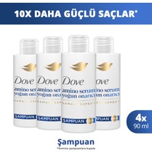 Dove Şampuan Seyahat Boy Amino Serum Yoğun Onarıcı 90 ml X4