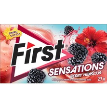 Mey İthalat First Sensations Berry Hibisküs Aromalı Şekersiz Sakız 27 gr