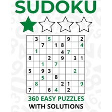 Mey İthalat Independently Published Sudoku Puzzles With Solutions - 360 Easy Sudokus - 8.5X11 Large Size: Great Gift Idea For Adults, Teens And Kids Who Love Sudoku Puzzles.