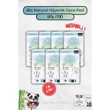 Mey İthalat Hijyenik Ped Gece 18'li Bio Natural 7 Al 6 Öde ve Rosie Hediye