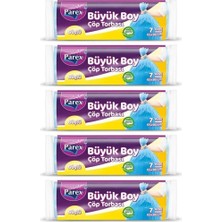 Mey İthalat Parex Güçlü Çöp Torbası Büyük Boy 5' Li Paket