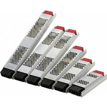 Mey İthalat 12V Ultra Slim Sessiz Şerit LED Trafosu - Cata Metal Kasa Ince Tasarım Klemensli Adaptör (5A / 12.5A / 17A / 21A / 30A Seçenekleri), IP20 Iç Mekan (21 Amper)